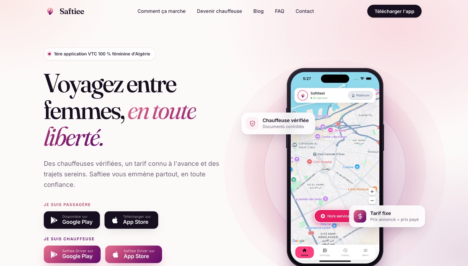 Saftiee — VTC 100% Femme